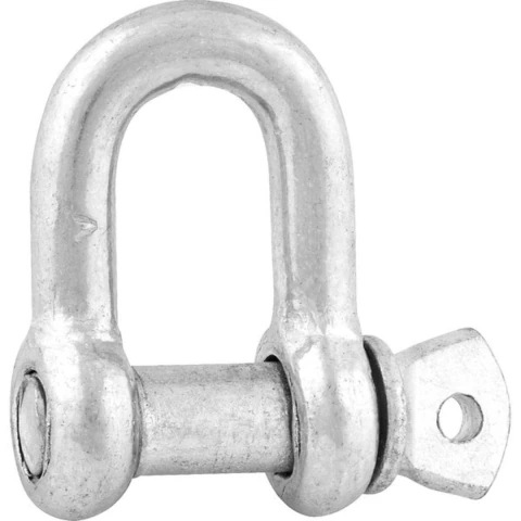 Manilha p/ cabo de aço 3/16" reta leve galvanizado Vonder