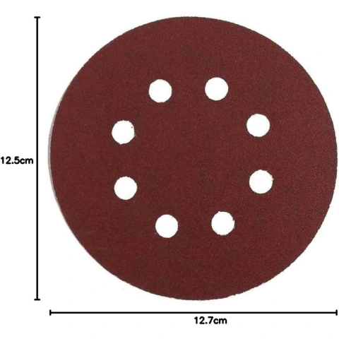 Discos de Lixa 125 mm Grão 80 Embalagem com 10 Unidades D-54156 Makita