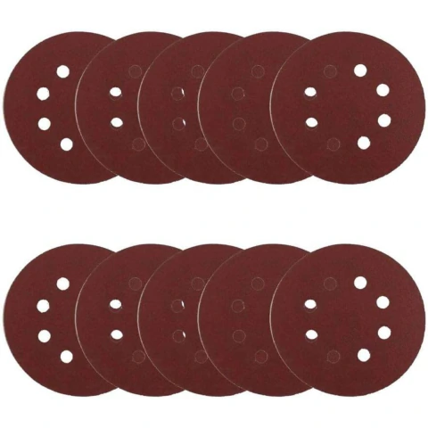 Discos de Lixa 125mm Grão 60 Embalagem 10 Unidades D-54140