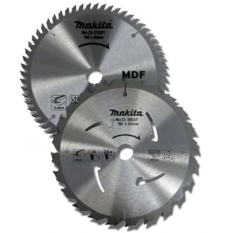 Kit Discos Serra Circular 1/4" Madeira/MDF D-21406 Makita