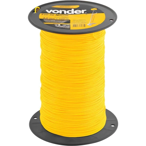 Fio de Nylon 2,0mm x 500m Redondo para Roçadeiras