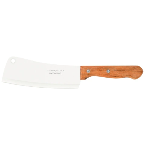 Cutelo Tramontina Dynamic Aço Inox 6 Polegadas 15 cm Cabo Madeira Natural para Carne e Churrasco