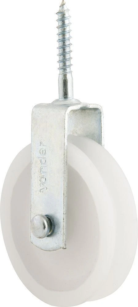 Roldana plástica 4cm com parafuso 15kg Vonder