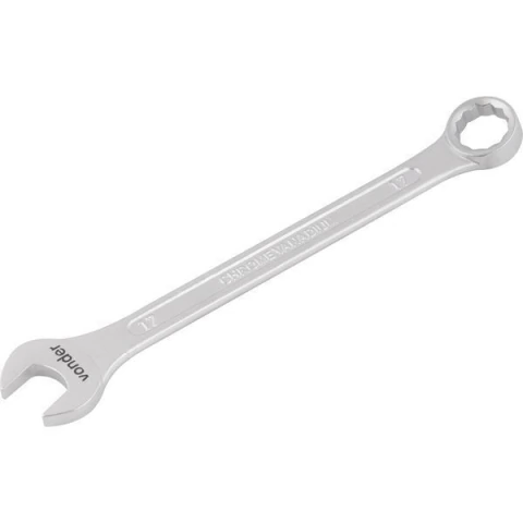 Chave combinada 17mm cromo vanádio fosco cartela Vonder