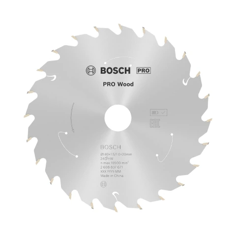 Disco De Serra Circular Bosch Pro Wood Cordless 140mm 24 D