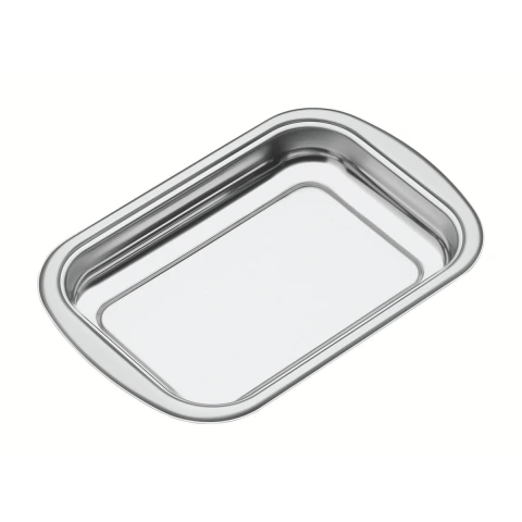 Assadeira Retangular Tramontina Cosmos Em Aço Inox 43 Cm 4 L Acabamento Fosco