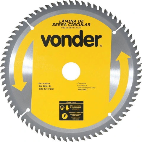 Lâmina Serra Circular Vídea 235x30x3,0mm 60D 5600 Rpm Vonder