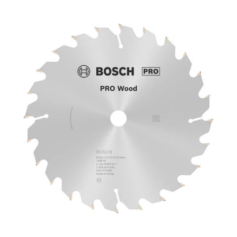Disco De Serra Circular Bosch Pro Wood 184mm 24 Dentes