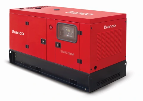 Gerador à Diesel 26Kva Trifásico 380V Partida Elétrica com ATS BD33000 E3S Branco