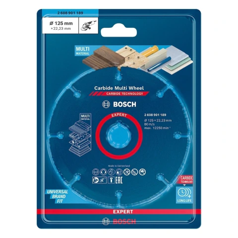 Disco De Corte Bosch Expert Carbide Multi Wheel 125X22,23mm