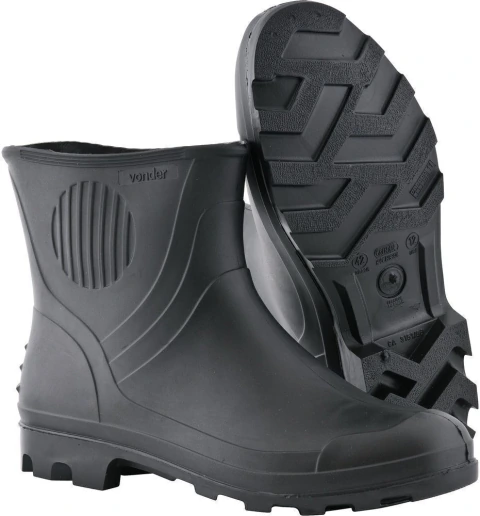 Bota pvc 39 cano 3/4" sem forro preto ca3151 - Vonder