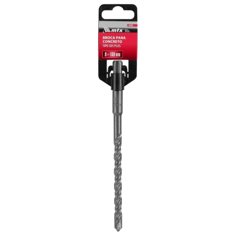 Broca Para Concreto 8 X 160 mm Sds Plus Carboneto De Tungstênio Mtx 1 Peça