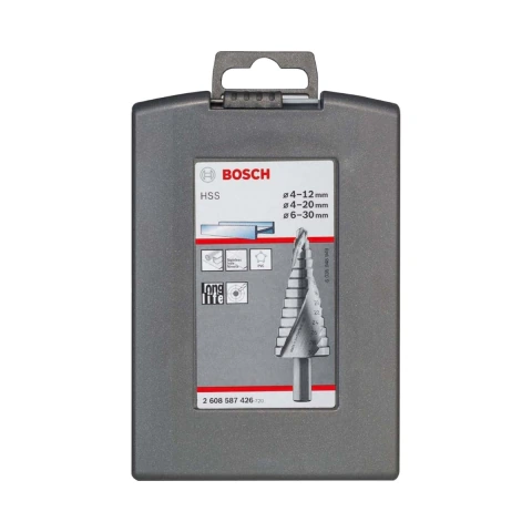 Jogo Broca Escalonada Para Metal Bosch Hss 3 Peças
