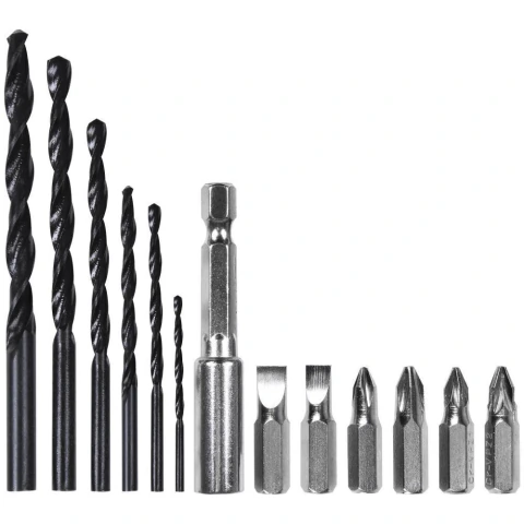 Furadeira Parafusadeira 12V Impacto Bateria Bivolt 30Nm 17Pcs Worker