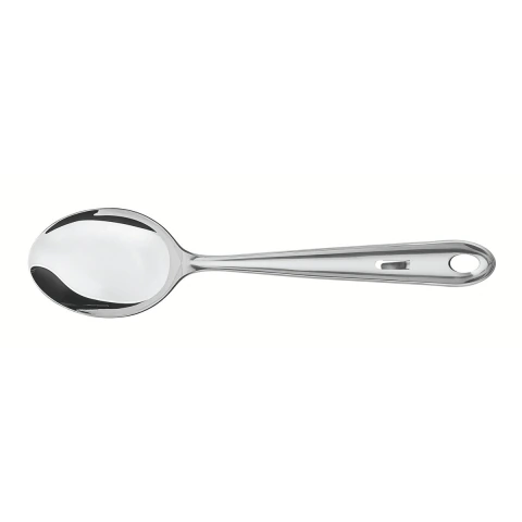 Colher Para Arroz Tramontina Empresarial Em Aço Inox Com Garra Fixadora De Panelas Longa Durabilidade