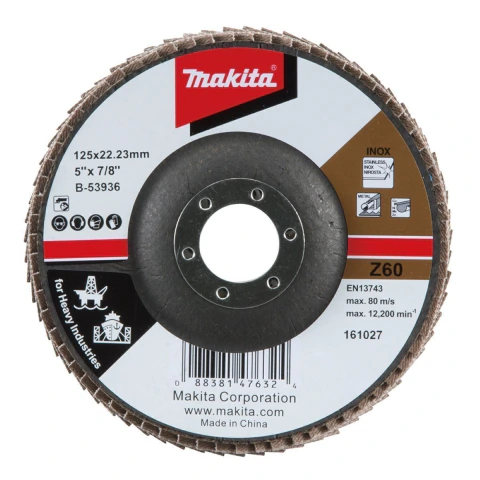 Disco Flap 125 mm x 22.23 mm Z60 Makita B-53936