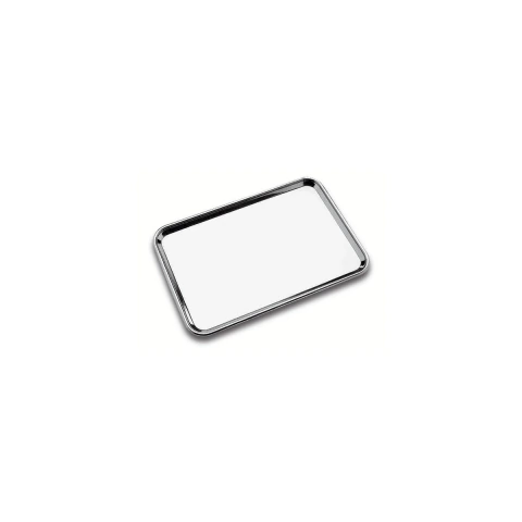 Bandeja Tramontina Service Retangular Em Aço Inox 40x27 Cm Com Fundo Fosco E Brilho