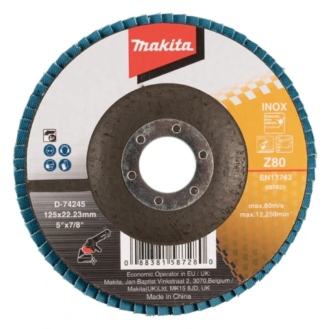 Flap Disco Plano 125 mm Z80 Makita