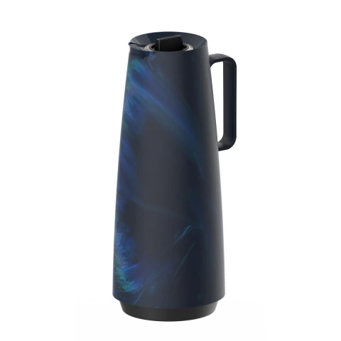 Bule Térmico 1 L Exata Tramontina Plástico Marmorizado Azul Para Café E Chá