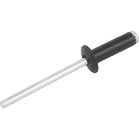 Rebite Alumínio Preto 3,2x8,0 com 100 peças Nove54