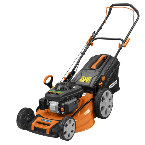 Cortador de Grama a Gasolina Tramontina CC53M 159cc 530mm 65L 1.3L 8 Alturas de Corte Chassi Metálico 4 em 1