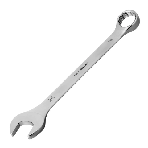 Chave Combinada Crv 26mm Stels 1462155 Aço Cromo Vanádio 38-55 HRC 12 Lados 5°