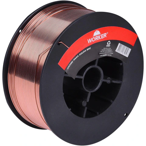 Arame Solda Mig 0,8Mm 1Kg Er70s-6 Para Soldagem Com Gás Worker