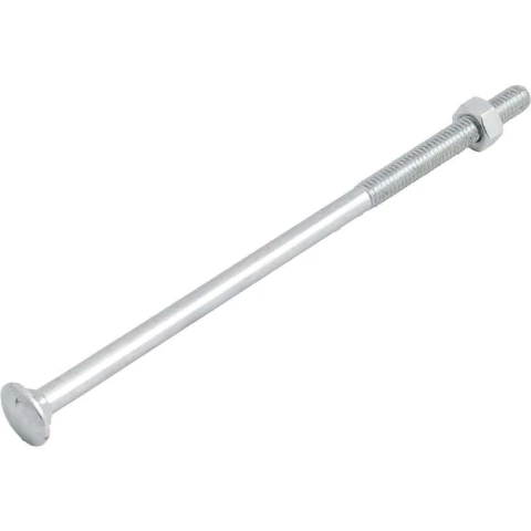 Parafuso Frances 5/16X7 Zincado Aço Carbono 18 Fios Por Polegada Nove54