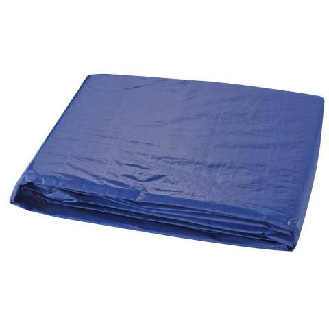 Lona Encerado 4X4M 100 Micras Azul Polietileno Uv Ilhóses Bainha Reforçada Kala