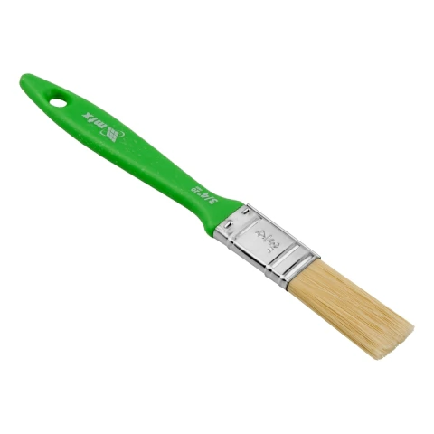 Trincha Pincel 3/4 Polegadas 19mm Para Pintura Multiuso Cerdas Sintéticas Cabo Plástico Mtx