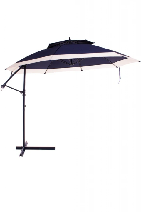 Ombrellone provence Suspenso giratório 3,50m Azul Bel Lazer
