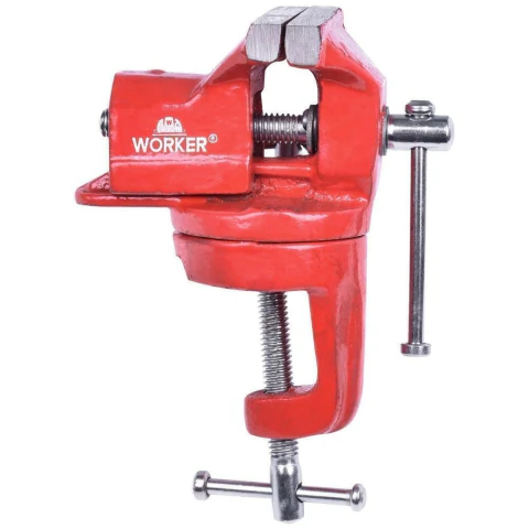 Torno De Bancada 40mm Giratório Mini Worker Precisão Ferro Fundido