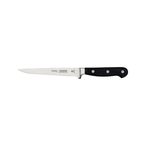 Faca Para Filetar 6 Polegadas Tramontina Century Aço Inox Policarbonato 55 a 58 HRC Certificação NSF