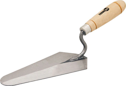 Colher para pedreiro 7" reta cabo madeira - Nove54