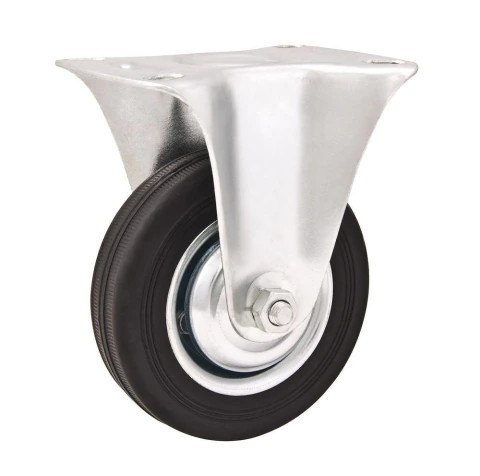 Rodizio fixo 6" leve 130kg núcleo chapa borr. preta Vonder