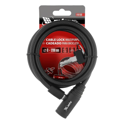 Trava Cabo Aço Universal 8mm X 1200mm Sistema Automático Mtx