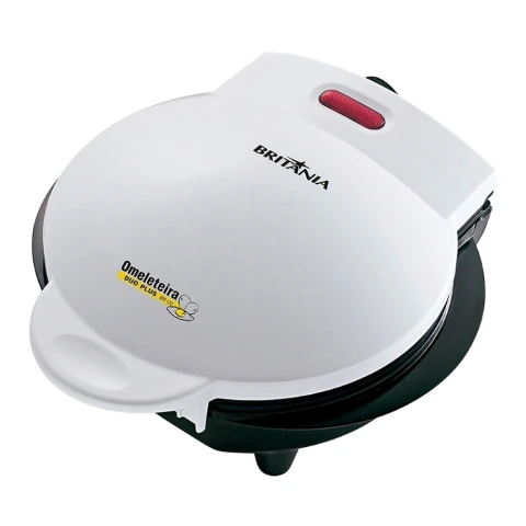 Omeleteira Duo Plus Britânia Branca BRO2 Com Placas Antiaderentes 2 Omeletes por vez 220V