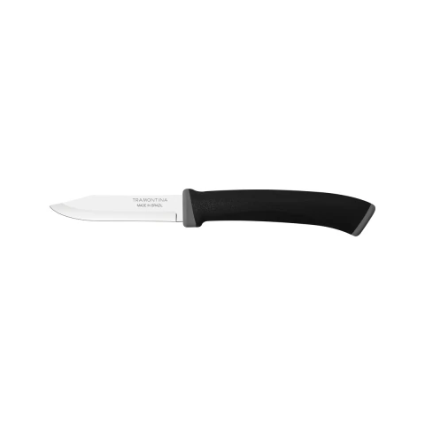 Faca Para Legumes E Frutas Tramontina Felice Aço Inox Cabo Polipropileno Preto 3 Polegadas