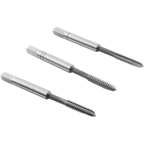 Macho Manual Aço Rápido Nº 6 3/64'' Unc Jogo c/ 3 pçs Vonder