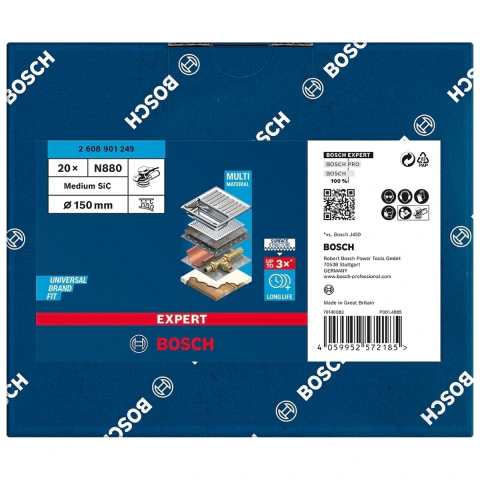 Disco Abrasivo Bosch Expert N880 150mm Médio S 20U