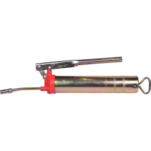 Bomba Graxa Manual 500G Plástico e Metal Lubrificação Veículos Worker