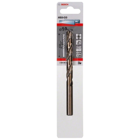 Broca Para Metal Bosch Aço Rápido Hss-Co 10mm