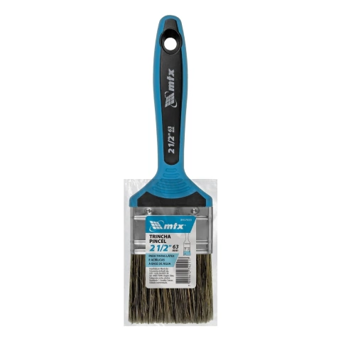 Trincha 2 1/2'' Tintas Látex Acrílicas Cerdas Mistas MTX