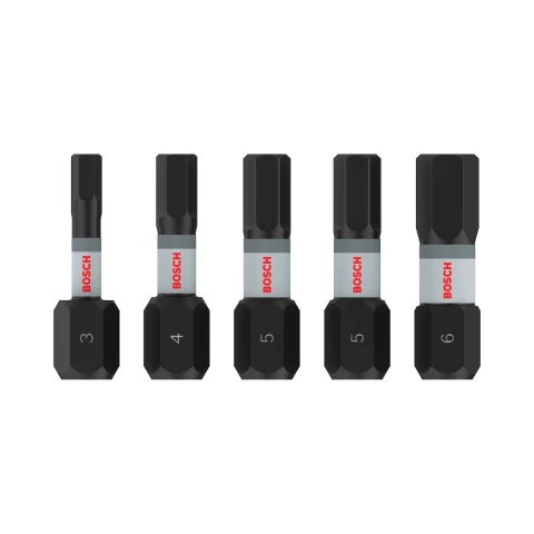 Jogo De Bits Bosch Pro Hex Impact 25mm 5Un
