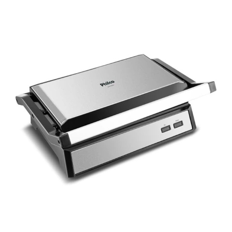 Grill PGR32 Philco Com Chapa Estendida Abertura 180° Revestimento Antiaderente 127V