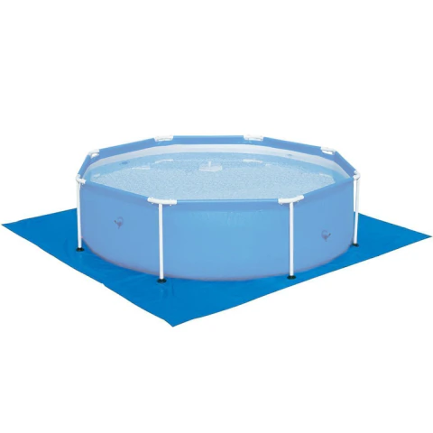 Forro Lona Piscina 2300 a 2700 Litros 2,75x2,75m Proteção Fundo PE Azul Bel Lazer