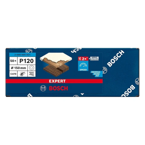 Disco De Lixa Bosch Expert C470 150mm G120 50 Peças