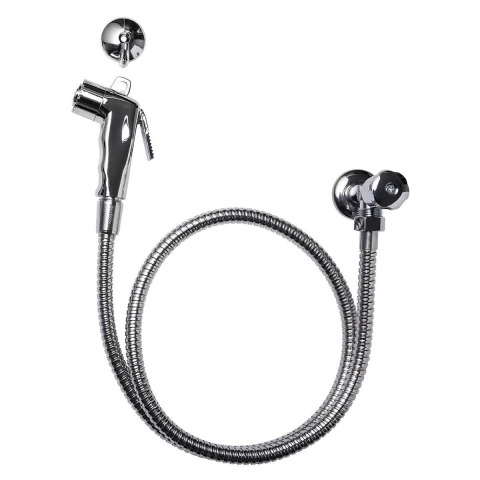 Ducha Higiênica Flexível Com Registro Cromada 1,20M 1/2'' Conforto E Praticidade Liege