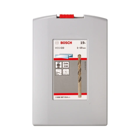 Jogo De Brocas Bosch Pro Stainless Steel Hss-Co 1-10mm 19Un