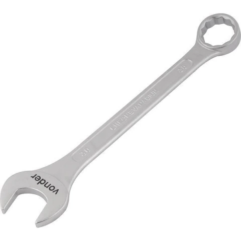 Chave combinada 30mm cromo vanádio fosco cartela Vonder